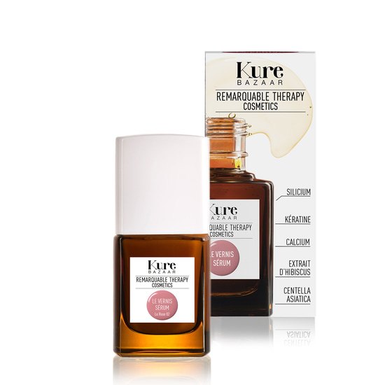 Kure Bazaar Remarquable Therapy Färgade Nagelförstärkare Le Rose 02 10 ml