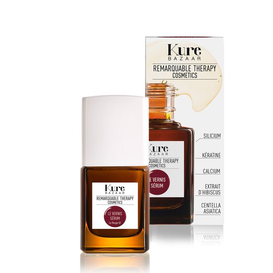 Kure Bazaar Remarquable Therapy Färgade Nagelförstärkare Le Rouge 02 10 ml