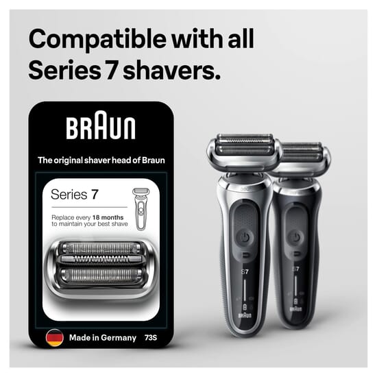 Braun Series 7 73S Byteskassett till Elektriskt Rakapparatshuvud Silver