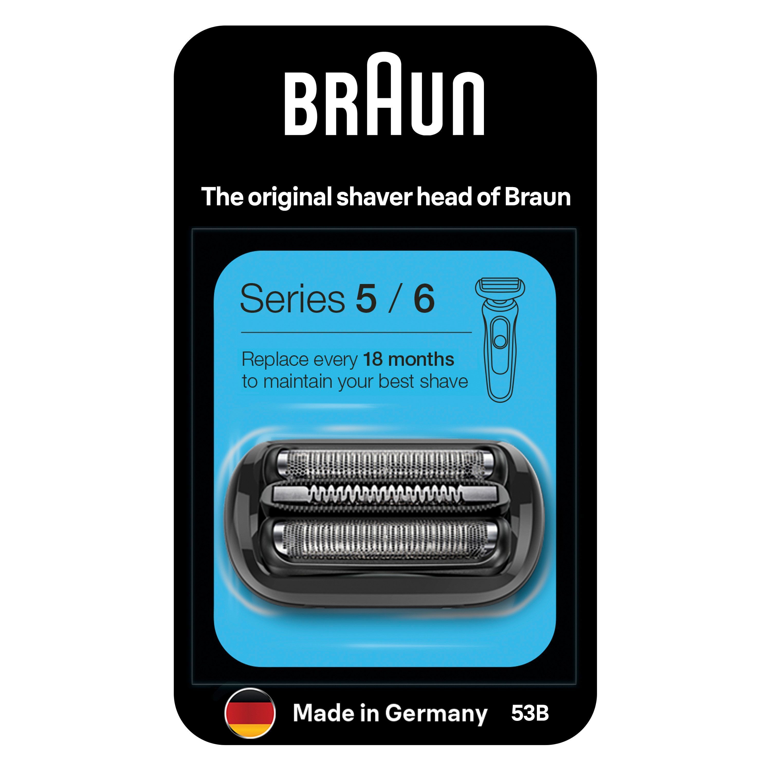 Braun Series 5 53B Byteskassett Till Elektriskt Rakapparatshuvud Svart