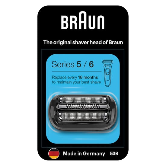 Braun Series 5 53B Byteskassett Till Elektriskt Rakapparatshuvud Svart