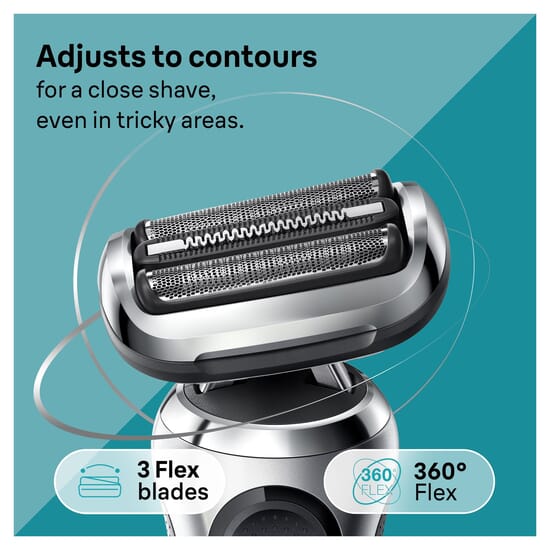 Braun Series 7 71-S1000s Rakapparat Silver