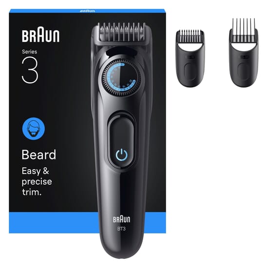 Braun Skäggtrimmer Serie 3 +3 Stylingverktyg BT3520 Svart