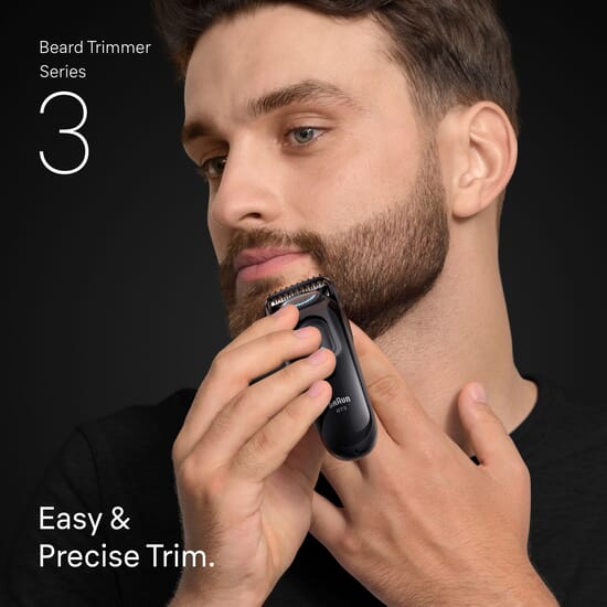 Braun Skäggtrimmer Serie 3 +3 Stylingverktyg BT3520 Svart