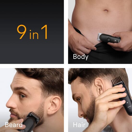 Braun All-in-One Series 5 9-in-1 Grooming Kit AIO5540 Svart