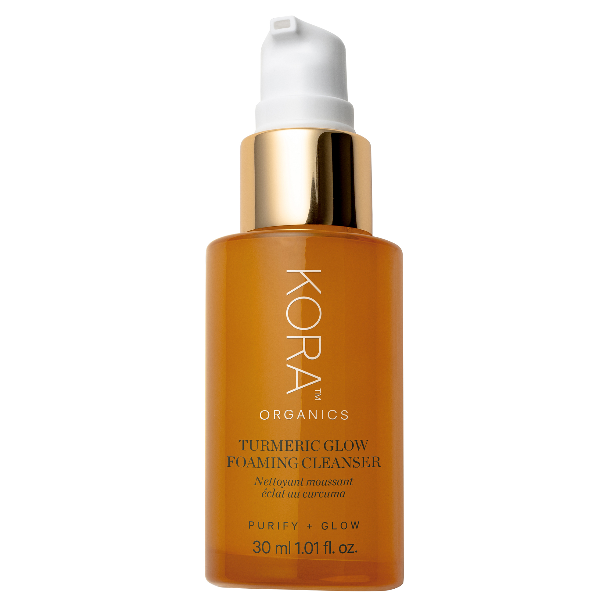 KORA Organics Turmeric Glow Foaming Cleanser 30 ml