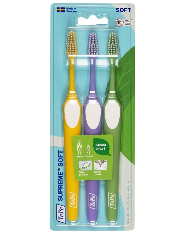 TePe Supreme Soft Tandborste 3-pack