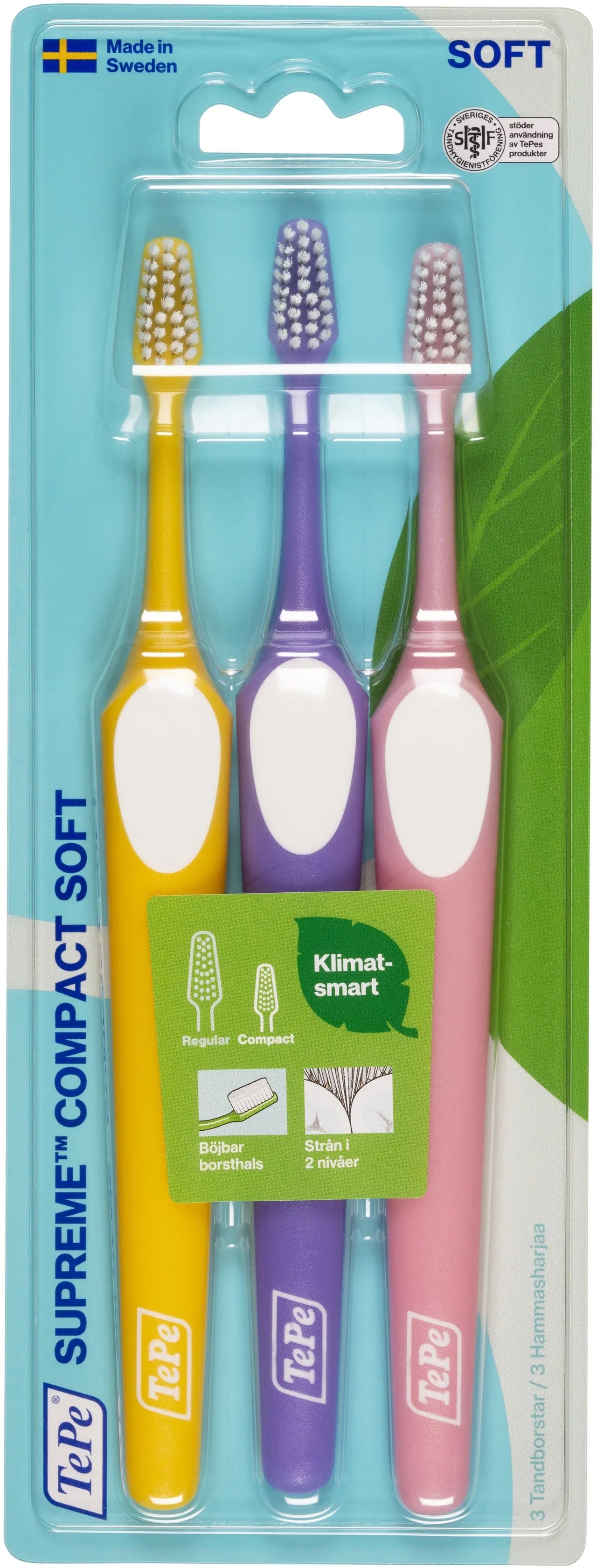 TePe Supreme Compact Soft Tandborste 3-pack