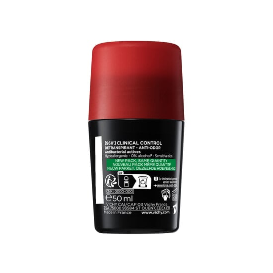 Vichy Clinical Control 96hr Roll-on Antiperspirant Deodorant 50 ml