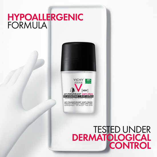 Vichy Homme Anti-Stains Deodorant 48H 50 ml