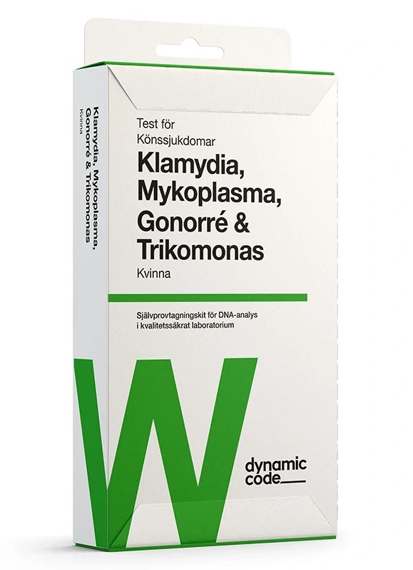Dynamic Code Självprovtagningskit Fyra Könssjukdomar Kvinna