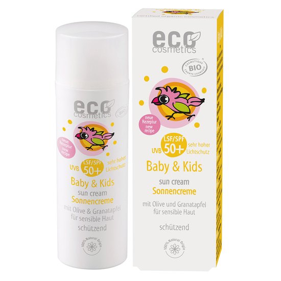 Eco Cosmetics Baby Solkräm SPF50+ Oliv & Granatäpple EKO 50 ml 