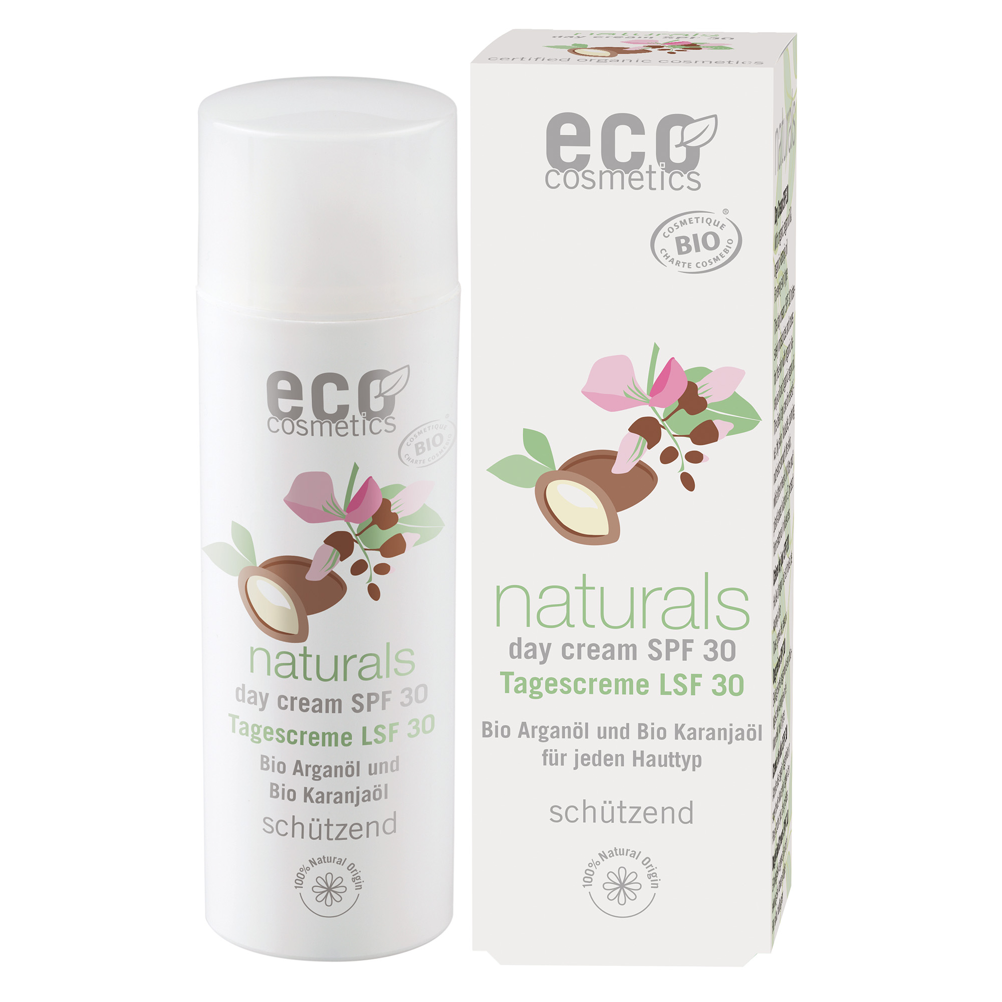 Eco Cosmetics Day SPF30 Argan & Karanjaolja EKO 50 ml