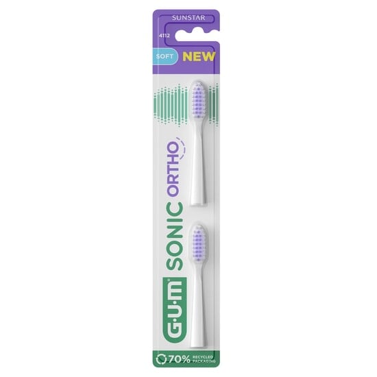 GUM Sonic Ortho Utbytesborstar 2 st