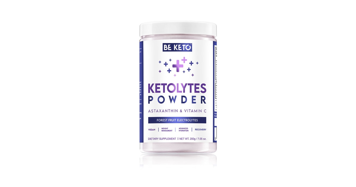 Complément Electrolytes BeKeto Ketolytes - Saveur Citron Frais - 200g - Pour Régime Cétogène