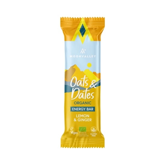 Moonvalley Energy Bar Havre & Dadlar Citron & Ingefära 50 g
