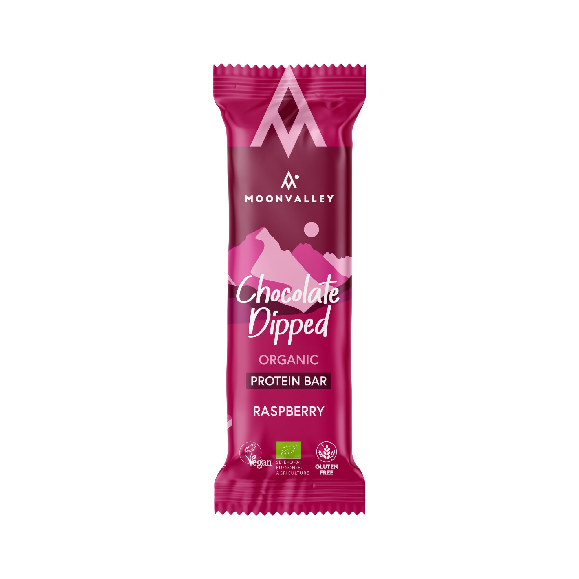 Moonvalley Protein Bar Chokladdoppad Hallon 50 g