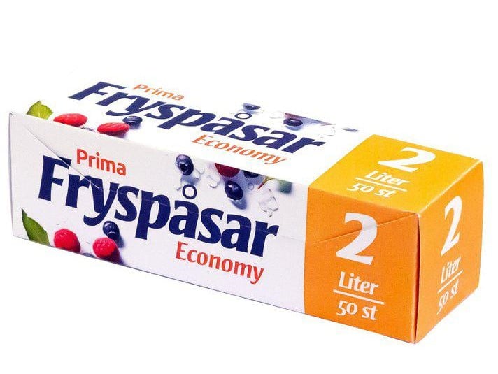 Prima Fryspåsar Economy 2 liter 50 st