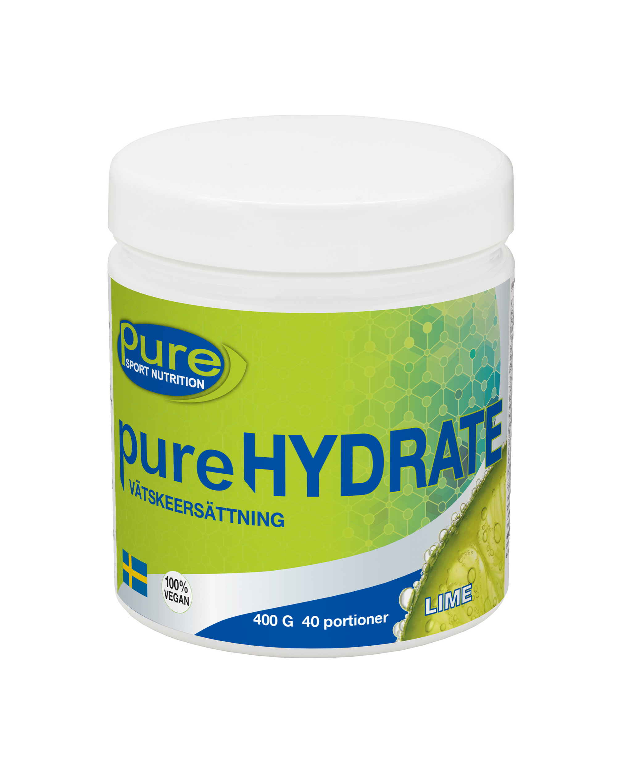 pure HYDRATE Vätskeersättning Lime 400 g