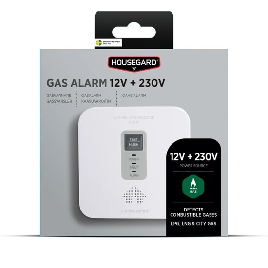 Housegard Gasvarnare 12V + 230V