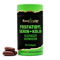 Rawpowder Fosfatidylserin 200 mg + Fosfatidylkolin 250 mg 60 kapslar