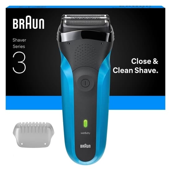Braun Series 3 Elektrisk Rakapparat Wet & Dry 310S Blå