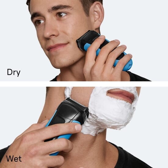 Braun Series 3 Elektrisk Rakapparat Wet & Dry 310S Blå