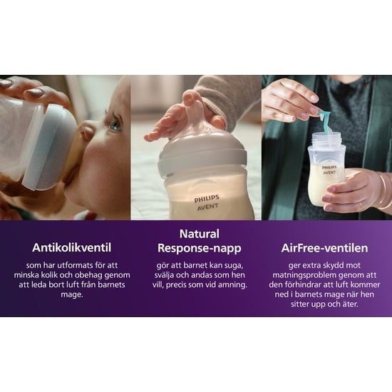 Philips Avent Natural Response Nappflaskor Presentförpackning/Startset