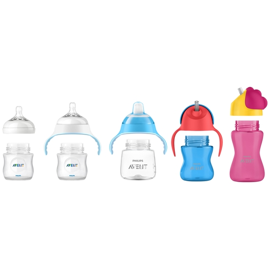 Philips Avent Sugrörsmugg 9 m+ Blå/Röd 200 ml