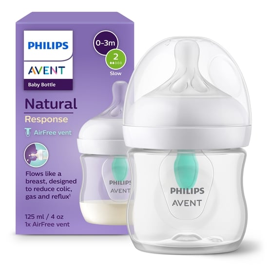 Philips Avent Natural Response Flaska 125 ml + AirFree Vent