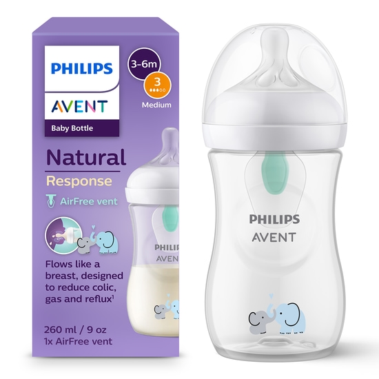 Philips Avent Natural Response Flaska med Air-free Vent 260 ml
