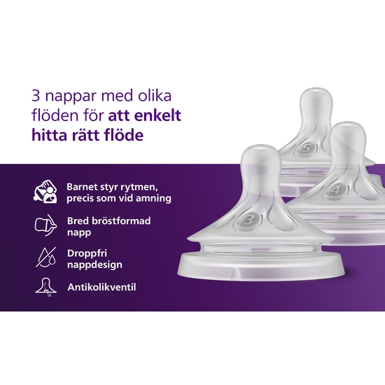 Philips Avent Napp Natural Response Nappaket Mix & Match 3-pack