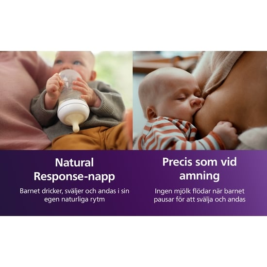 Philips Avent Natural Response Flasknapp (5) 6m+