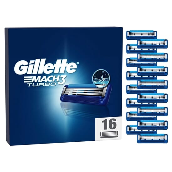 Gillette Mach3 Turbo Rakblad 16 st