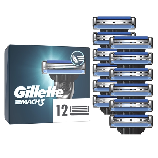 Gillette Mach3 Rakblad 12 st