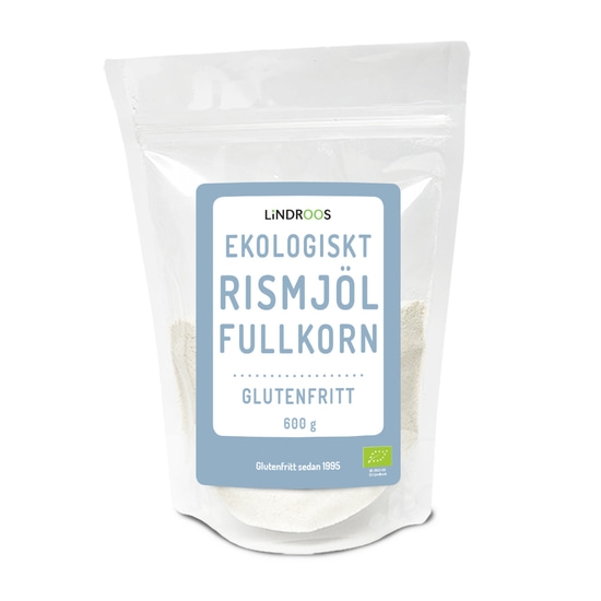 Lindroos Ekologiskt Rismjöl Fullkorn 600 g