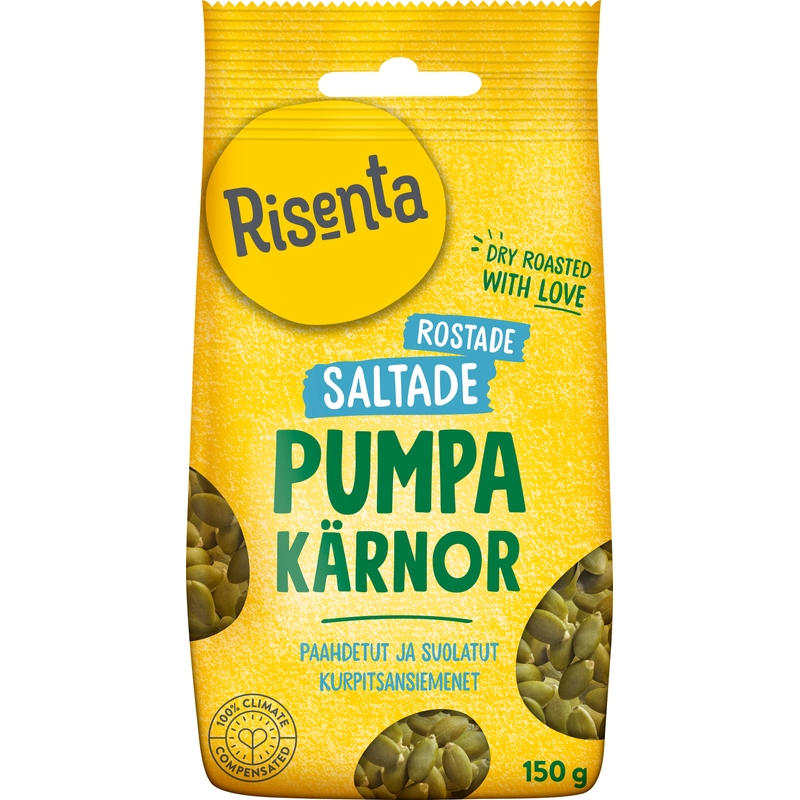 Risenta Pumpakärnor Saltade & Rostade 150 g
