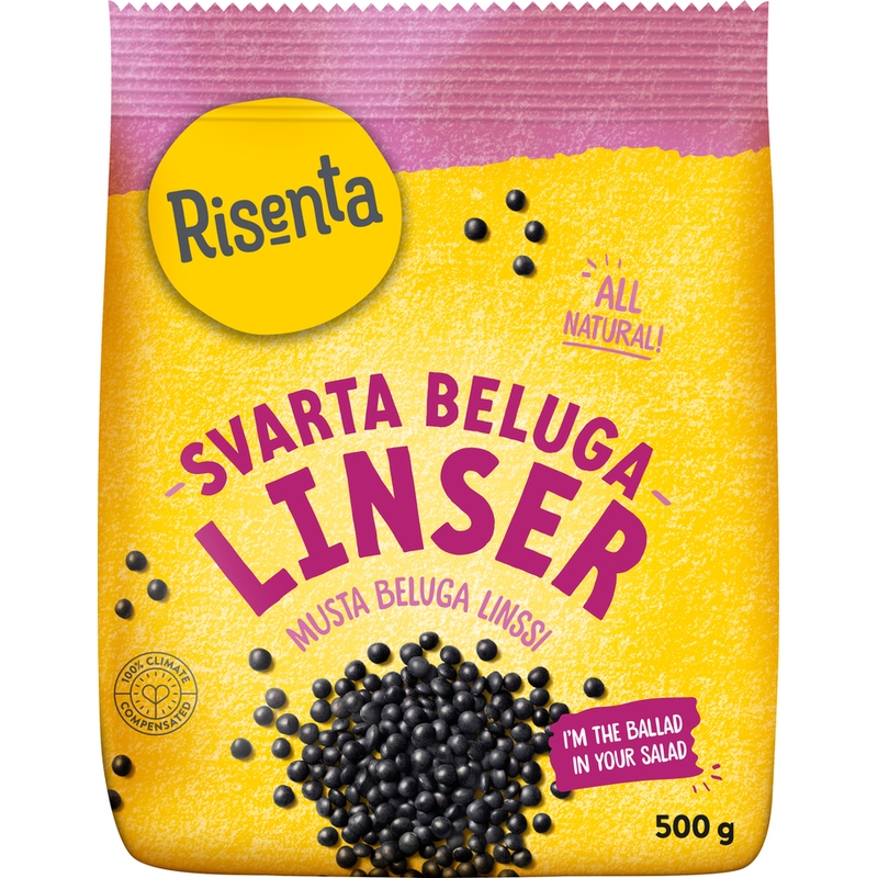 Risenta Belugalinser Svarta 500 g
