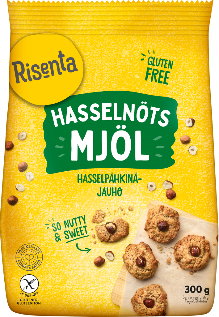Risenta Hasselnötmjöl 300 g