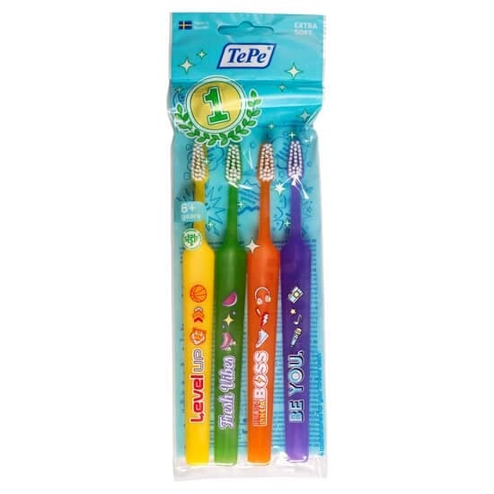 TePe Kids Extra Soft Tandborste 4 st