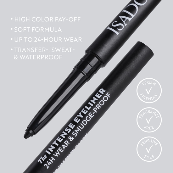 IsaDora The Intense Eyeliner 24H Wear & Smudge-proof 67 Dark Green 0,35 g