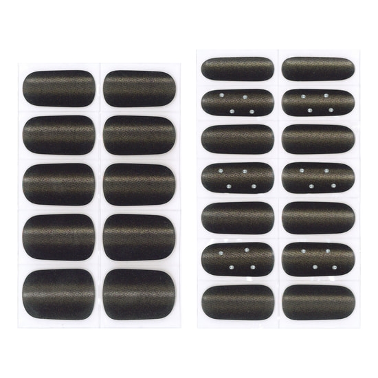 Depend Gel iQ Gel Nail Strips Black Mesh Cat Eye