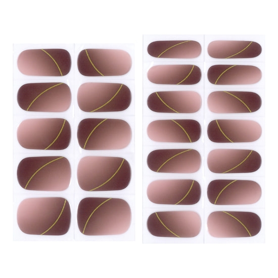 Depend Gel iQ Gel Nail Strips Plum Goldline