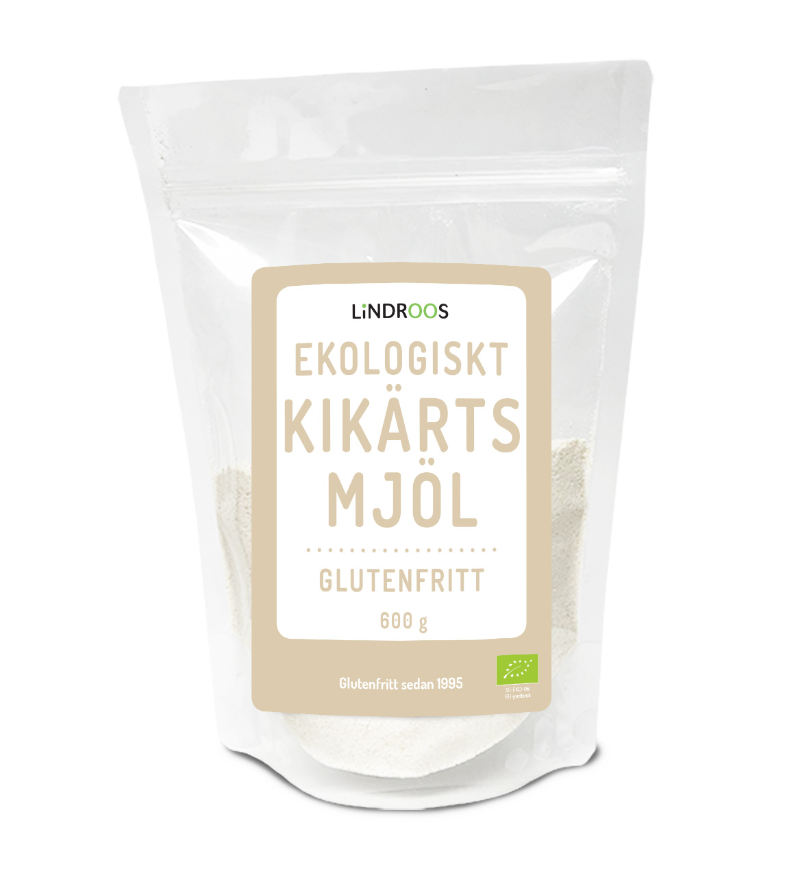 Lindroos Ekologiskt Kikärtsmjöl 600 g