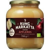 Kung Markatta Ekologiskt Osötat Äppelmos 700 g