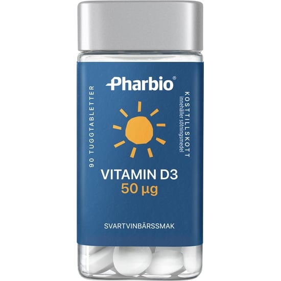 Pharbio Vitamin D 50 µg 90 tuggtabletter