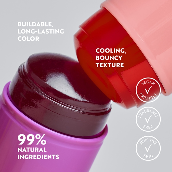 IsaDora The Lip & Cheek Tint Cooling Jelly Stick 12 Berry Pink 12 g