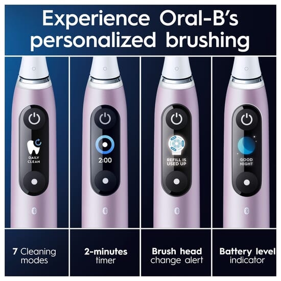 Oral-B iO 9 Eltandborste Rosenkvartsfärgad