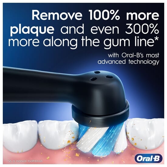 Oral-B iO 9 Eltandborste Duopack Svart & Rosenkvartsfärgad