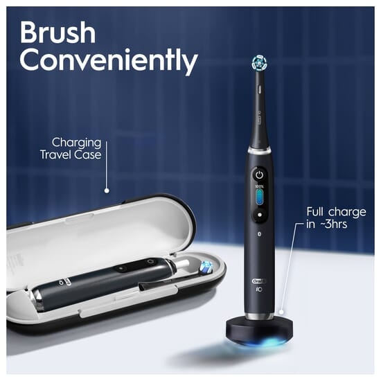 Oral-B iO 9 Eltandborste Duopack Svart & Rosenkvartsfärgad